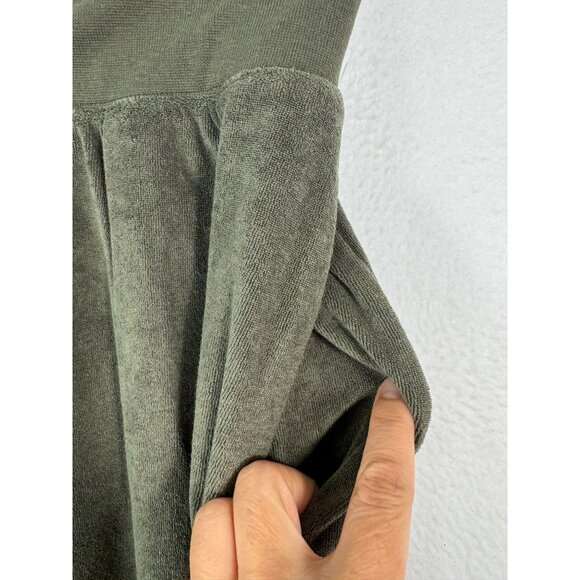 Nike Velour high rise Wide Leg Trousers in Olive Y2K 90s sz 2XL - Picture 11 of 14